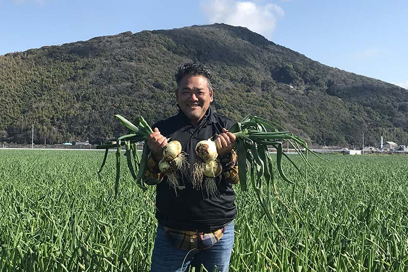 「塩たまちゃん」の生産者・子出藤税（ちから）さん