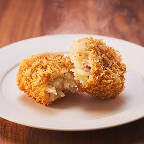 ベーコン黒胡椒のハッシュドポテトコロッケ