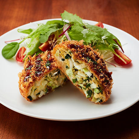 春の七草入り キャベツカツ