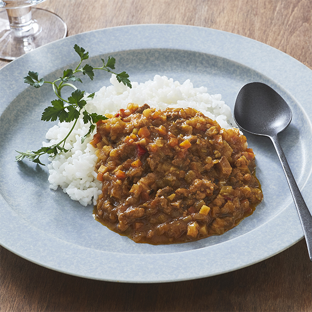 7種野菜とひき肉のキーマカレー