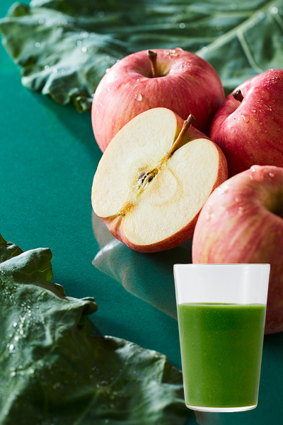 フレッシュケール&葉とらずりんご