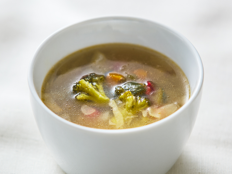 シンプルな野菜のスープ