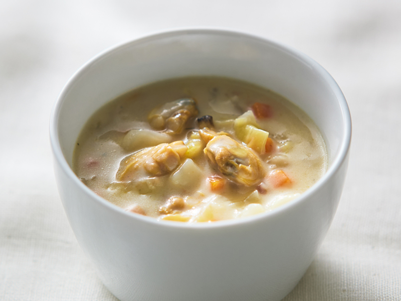 野菜たっぷりクラムチャウダー